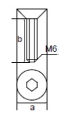 skrutka_m6_x_45_zapustena_hlava_vykres_bez_parametrov